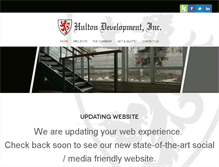 Tablet Screenshot of hultondevelopment.com